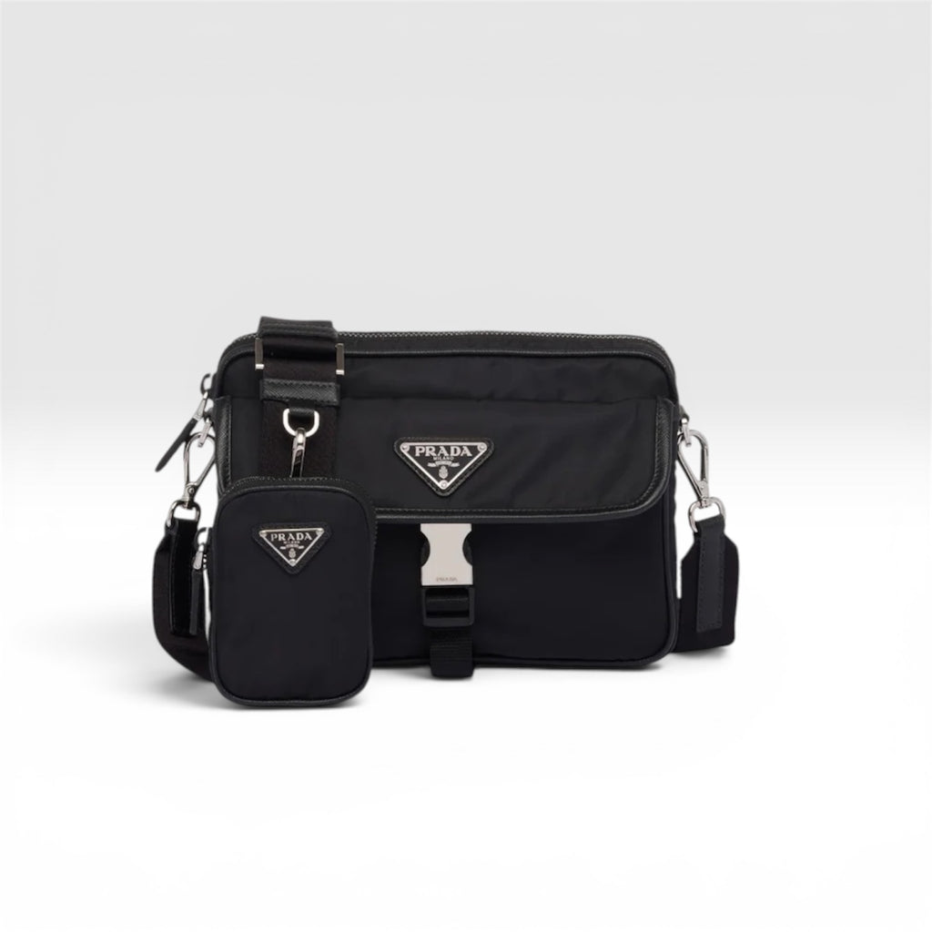 Sac a Bandoulière Prada Nylon Noir