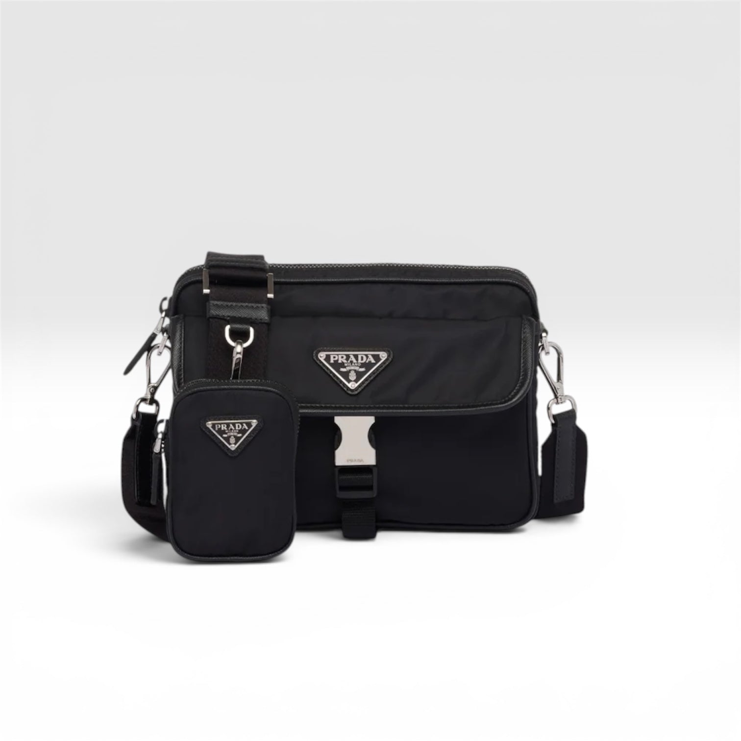 Sac a Bandoulière Prada Nylon Noir