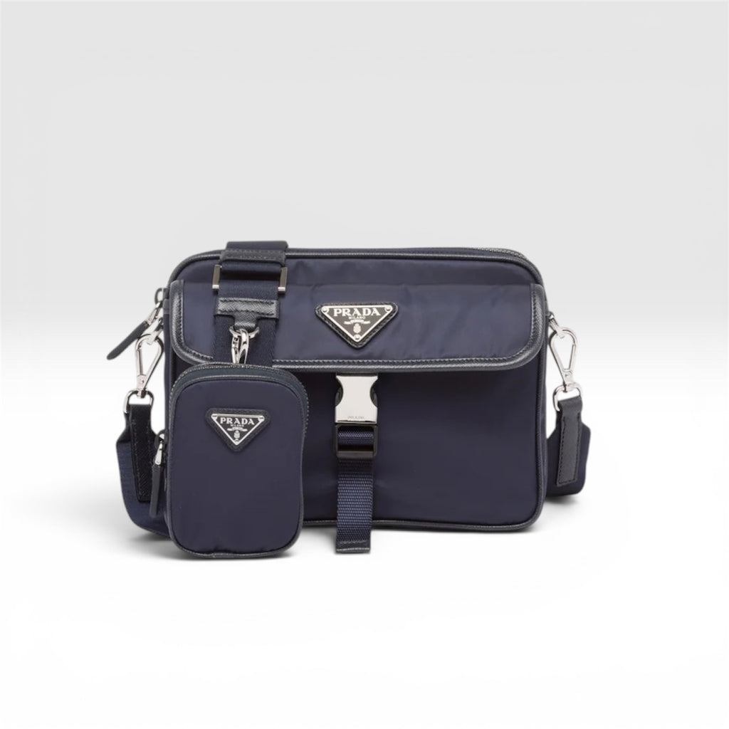 Sac a Bandoulière Prada Nylon Bleu